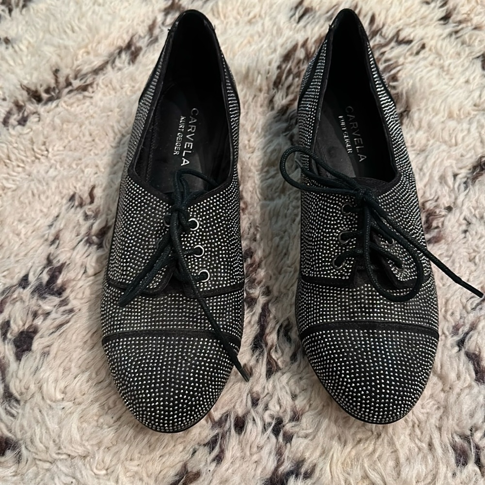Carvela Kurt Geiger saddle type shoes, size 8